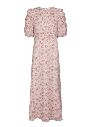 Kikka chiffon flower kjole Rose Neo Noir